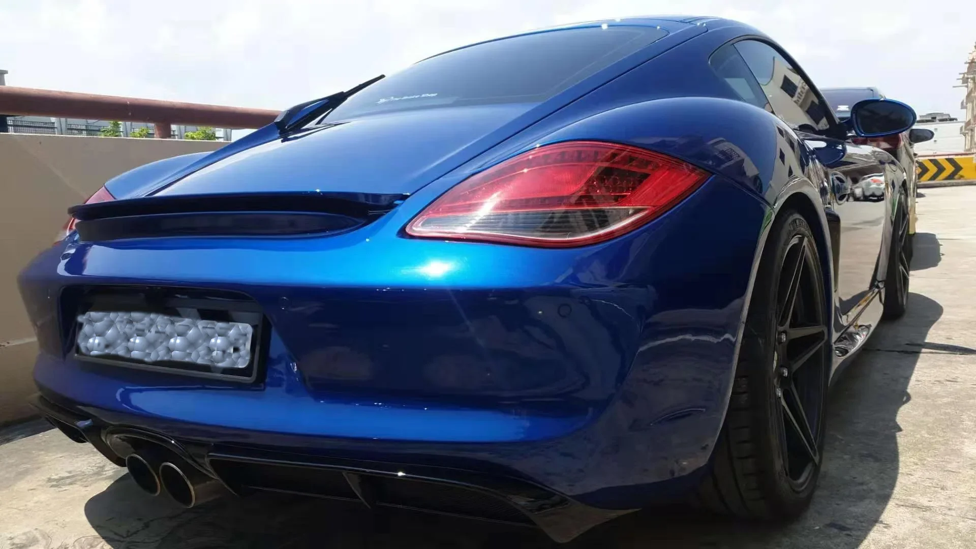 

exquisite craftsmanship Suitable for Porsche Cayman 987.2 Resin Fiber Retrofit GT4 Rear Bumper Rear Bumper Rear Bumper Surround