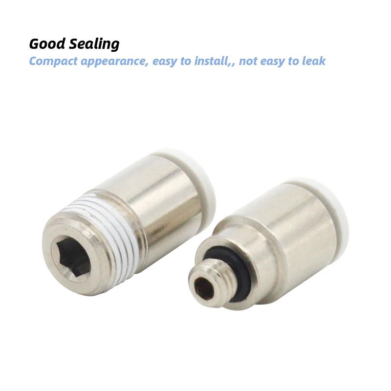 10pcs/lot POC series Miniature Mini Connector Thread Straight Through POC4-M5 POC6-M5 POC4-01 POC6-01 POC3-M3 POC4-M3 POC3-M5 image 3