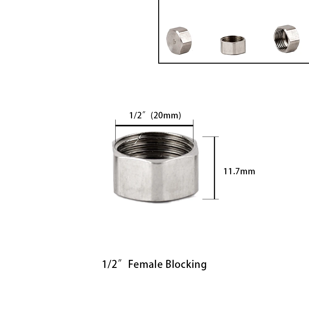 304 Stainless Steel Pipe Fitting Male-Female Thread Conversion Connect 1/2\