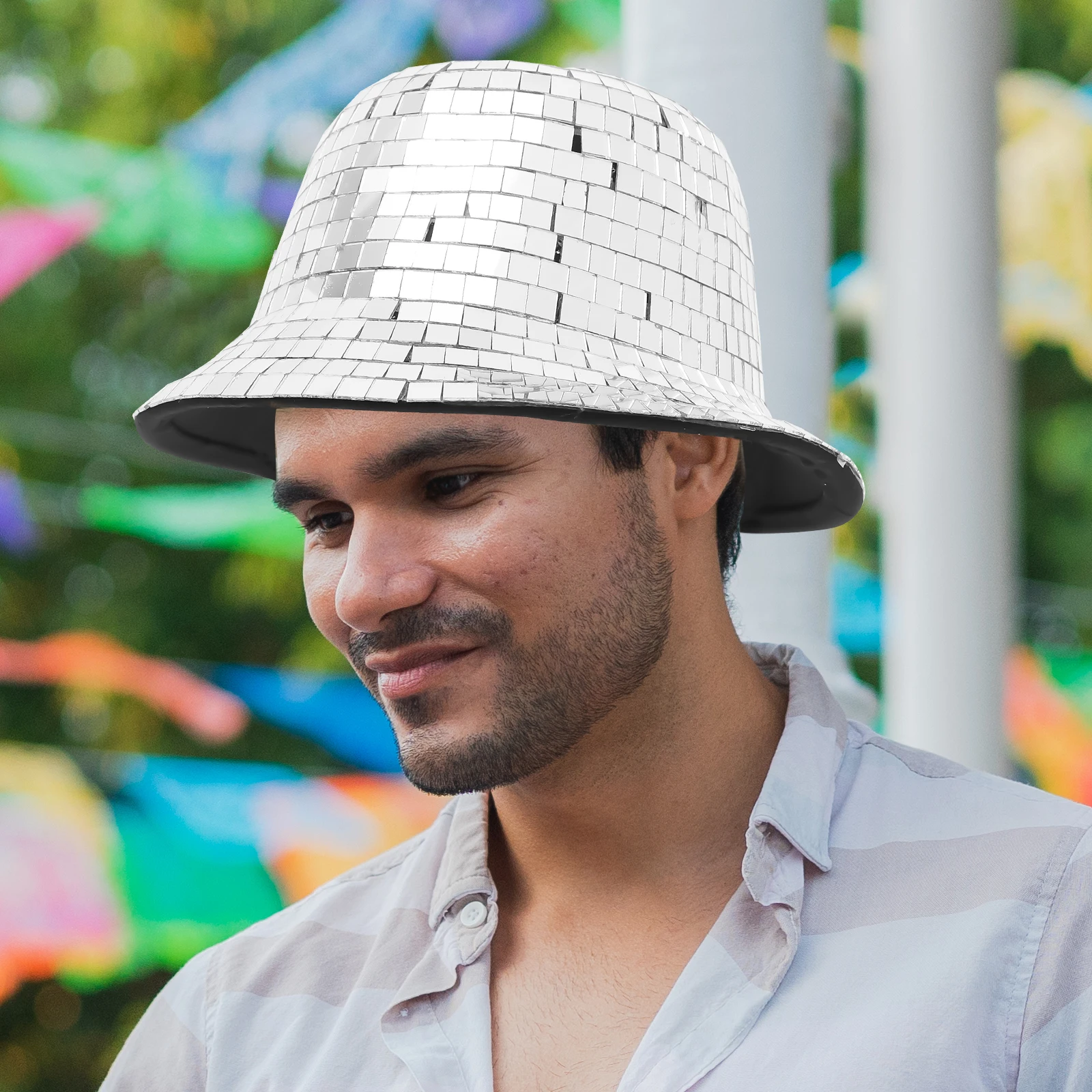 

Disco Sequin Hat Party Cowgirl Western Mirrored Halloween Cowboy Hat For Women Costume Bridal Cowboy Hats Accessories