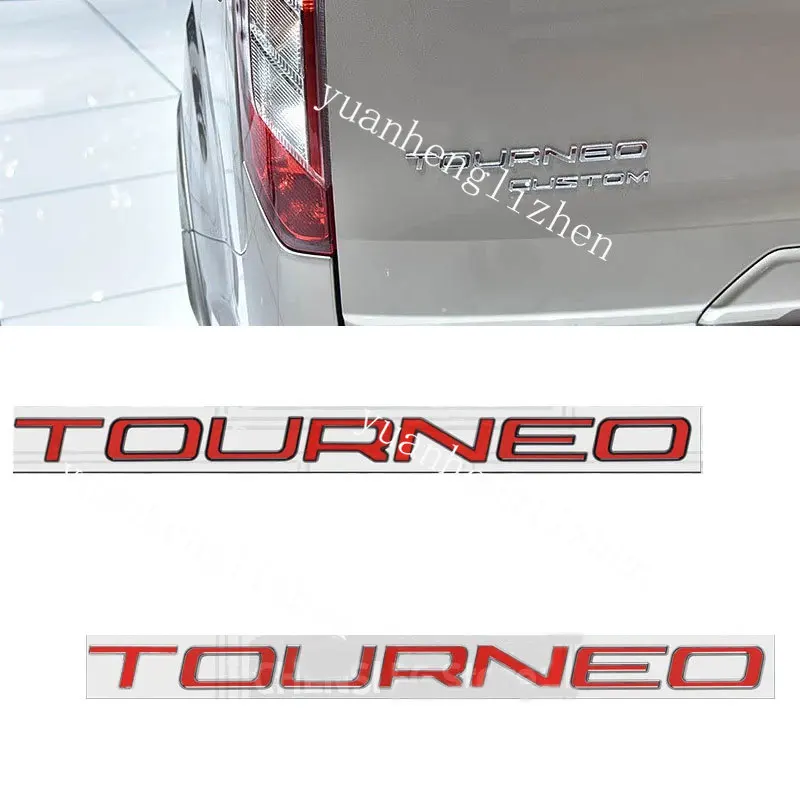 3D Metal Alloy For Tourneo For Ford Courier Connect Custom Badge Car Rear Trunk Emblem Sticker Logo Car Accessories Styling