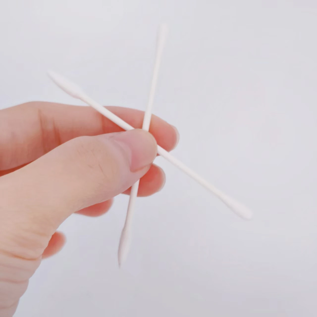 200 قطعة/600 قطعة هوكي الجليد موضوع نمط رقيقة رمح أعواد قطنية صندوق بلوري أبيض أعواد قطنية برأسين #5