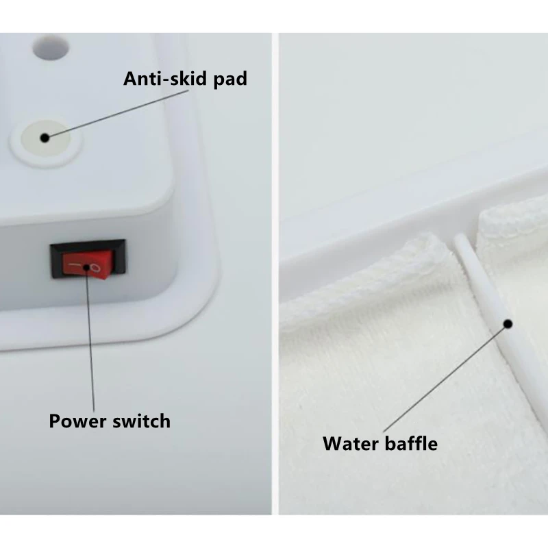 ผ้าเช็ดหน้า®Antiperspirant มือดูแลเท้าเครื่อง iontophoresis เพื่อรักษาเหงื่อออกจากฝ่ามือและเท้าเหงื่อ