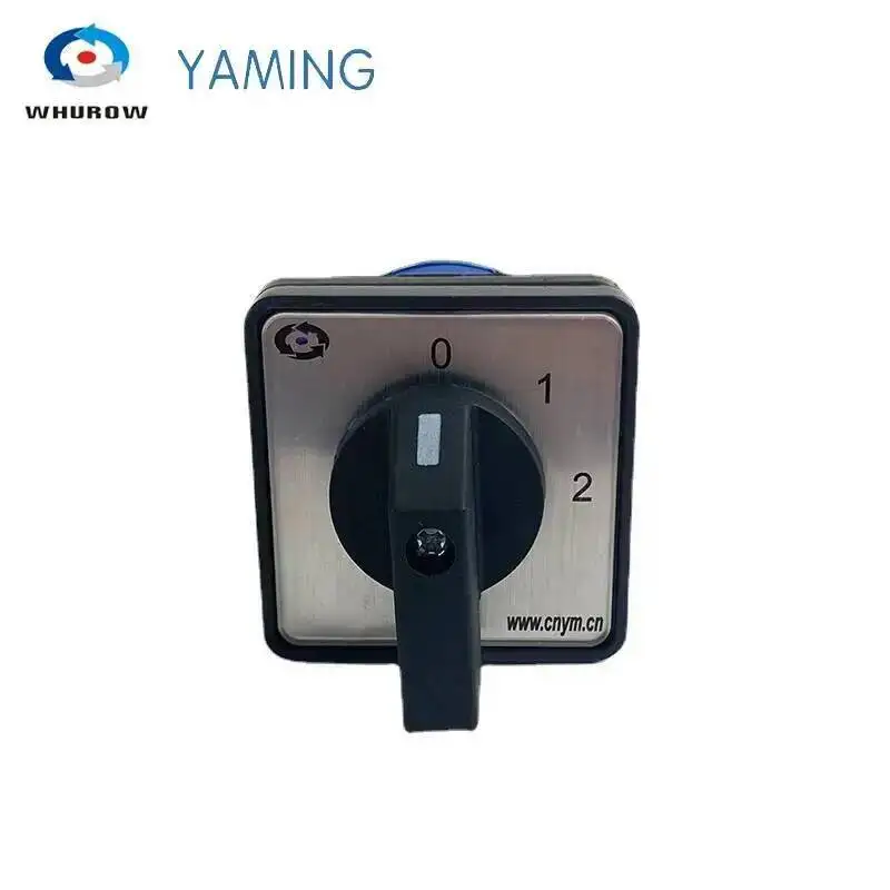 LW26 YMW26-20/1 Rotary Switch Knob 3 Position On-off-on 660V 20A 2 Poles 4 Terminals Motor Universal Cam Switch