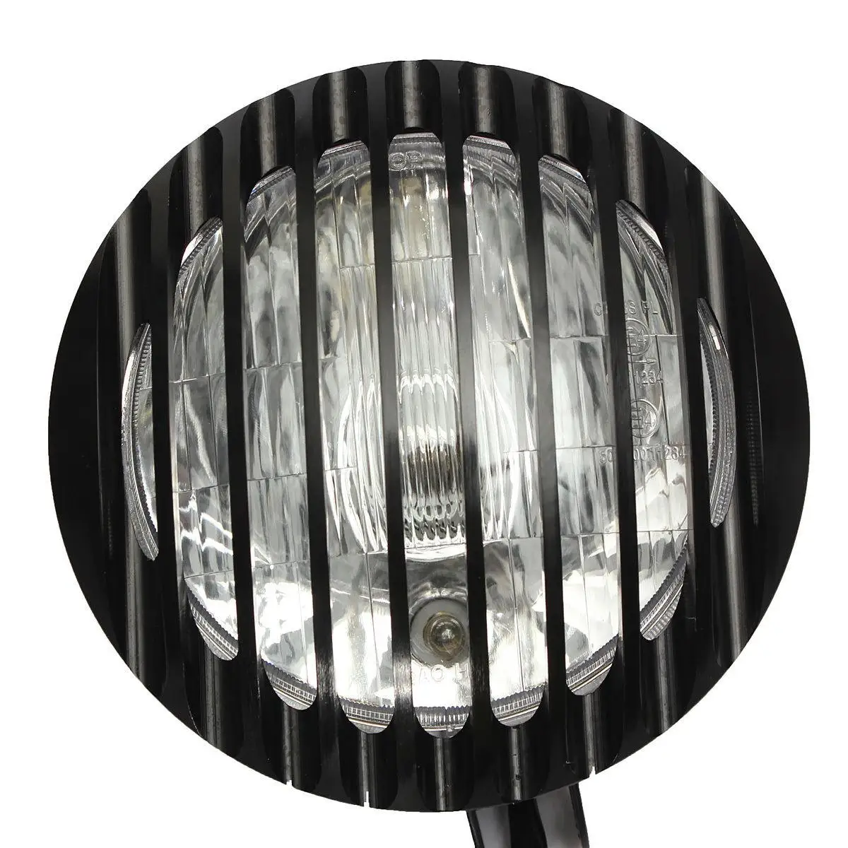 

6" CNC Aluminum Black Round Front Headlight Grill Cover for Custom