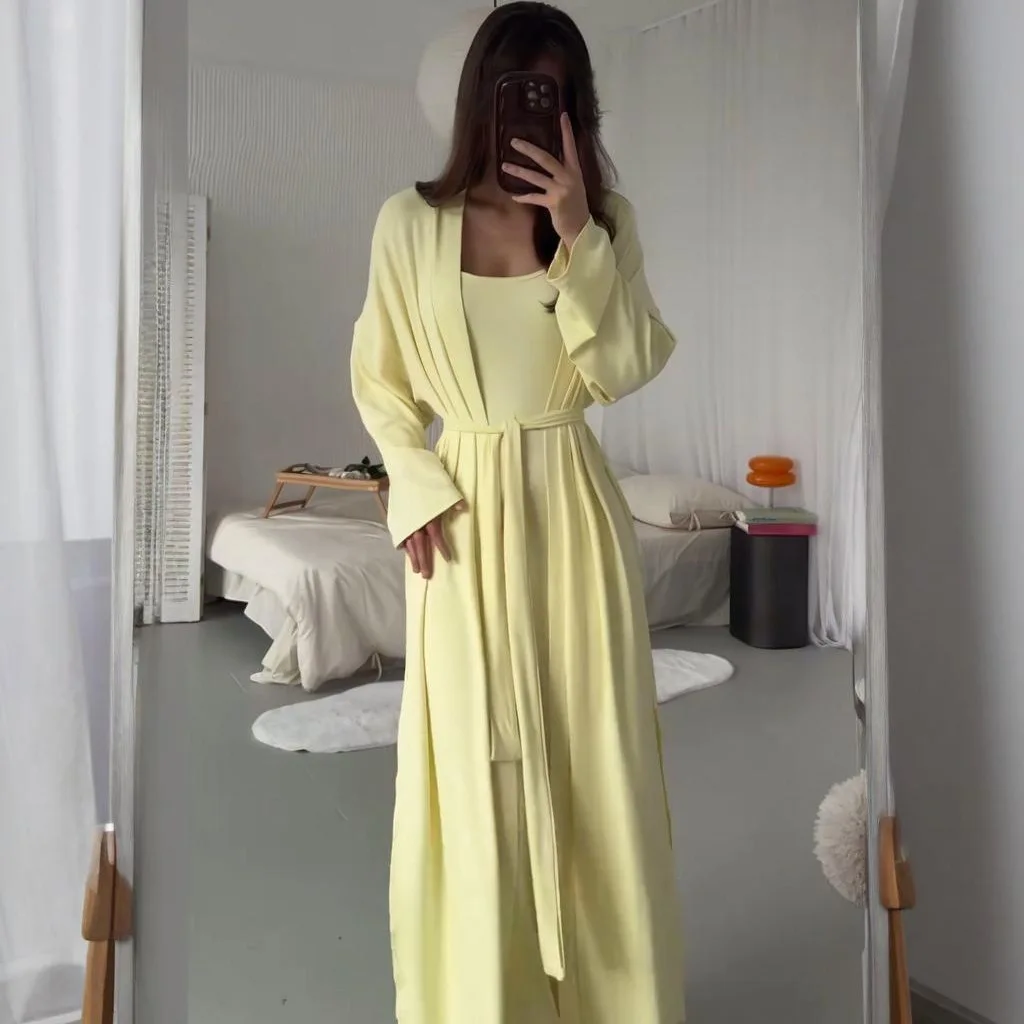 

2025 summer slim, loose, comfortable and versatile commuter daily wide-leg pants vest jacket three-piece club clothing Vestidos