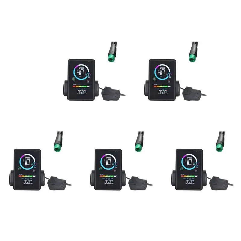 CGDS-5X M7C-2 Electric Bike LCD Display Meter 24V 36V 48V 60V E Scooter LCD Panel With USB UART 5PIN