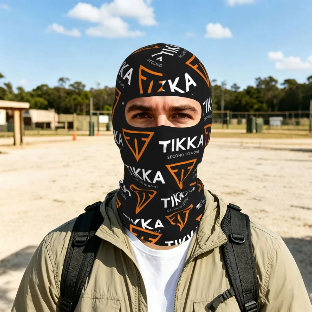 Tikka By Sako Finland Firearms Breathable Thin Balaclava Full Face Mask Sun Protection Neck Gaiter For Motorcycle Cycling