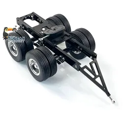 RC 2 Axles Trailer With Traction Fifth-wheel for 1/14 Scale RC Tractor Trucks TAMIYAYA Construction Vehicles Accessories TH22421