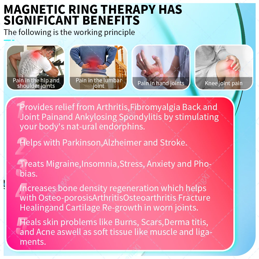 Ergonomic Design Magnetic Ring Body Wellness Machine Relieve Muscle Soreness Sports Salon Muscle Relax Care Device