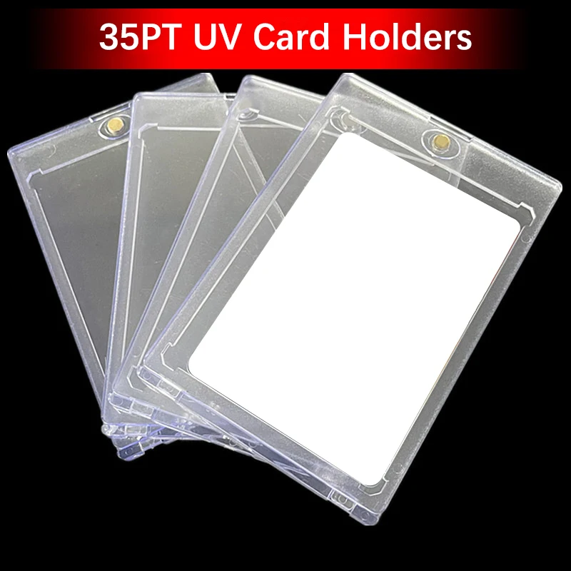 Strong Magnetic 35PT UV Card Holder Clear Protective Case Gaming Trading Card Folder Sleeve Game Card Sleeve Card Protector New