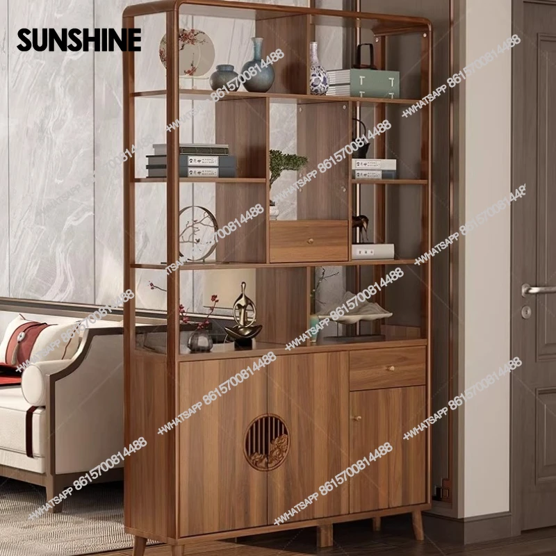

Гостиная новая китайская входная перегородка шкаф экран книжный шкаф встроенная стеклянная дверь витрина