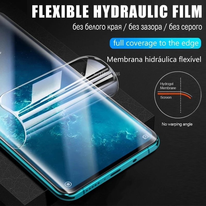 2PCS Flexible Hydraulic Film for Xiaomi Redmi Note 10 9S 9 8 7 Pro 9A Note 10 11 Pro Screen Protector Mi 11T 10T 9T Poco X3 Pro