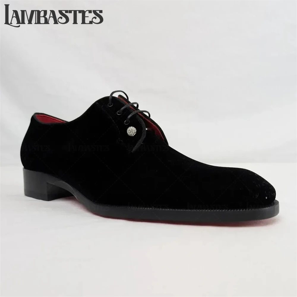 Metal Pin Buckle Mens Loafers Suede Patent PU Leather Slip on Shoes Silvertone Crystal Embellished Pin Shoes Almond Toe Loafers