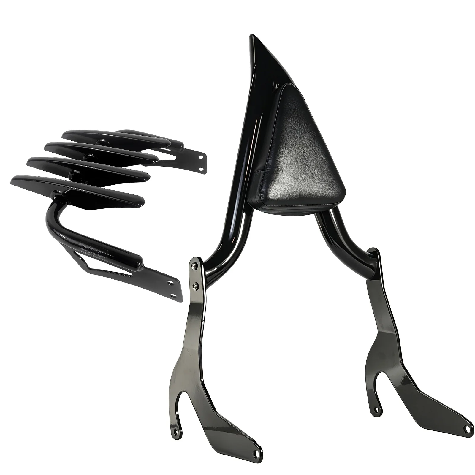 Gloss Black Motorcycle Backrest Sissybar For BMW R18 Bagger R18 Roctane 22-26 (Can't For R18) Passenger Sissy Bar & Luggage Rack