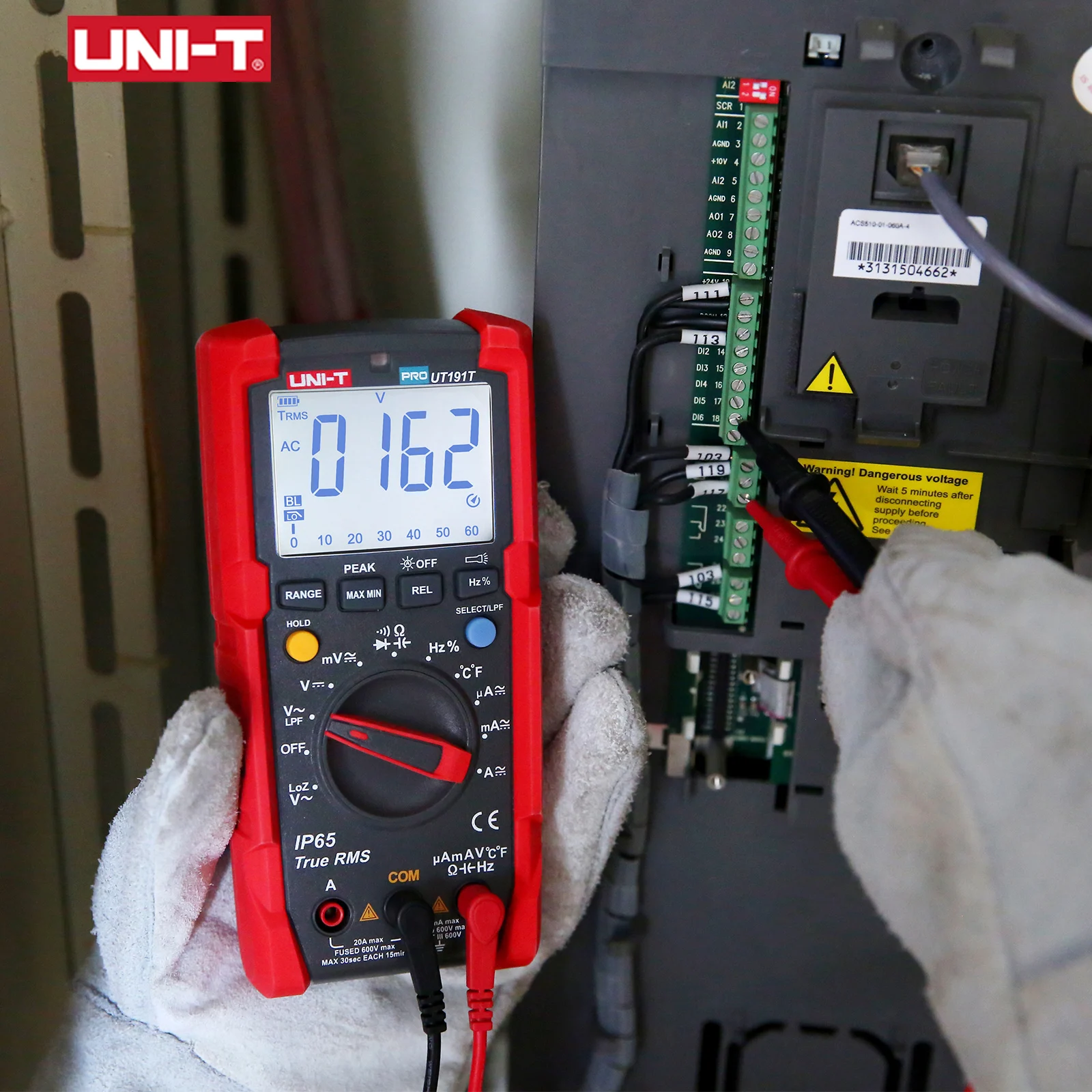 UNI T Multimeter Digital Professional UT191T UT191E 600V 20A 60MΩ 60mF AC DC Frequency Resistance Capacitance Diode Peak Tester