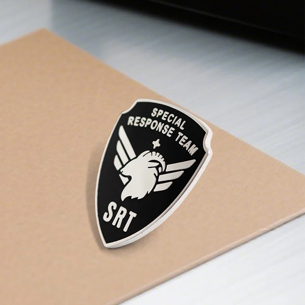 Azure Archives Academy Logo Enamel Pin Srt Special Response Team Game Peripheral Series Brooch Badge Fans Gift Accessories Colle view 3