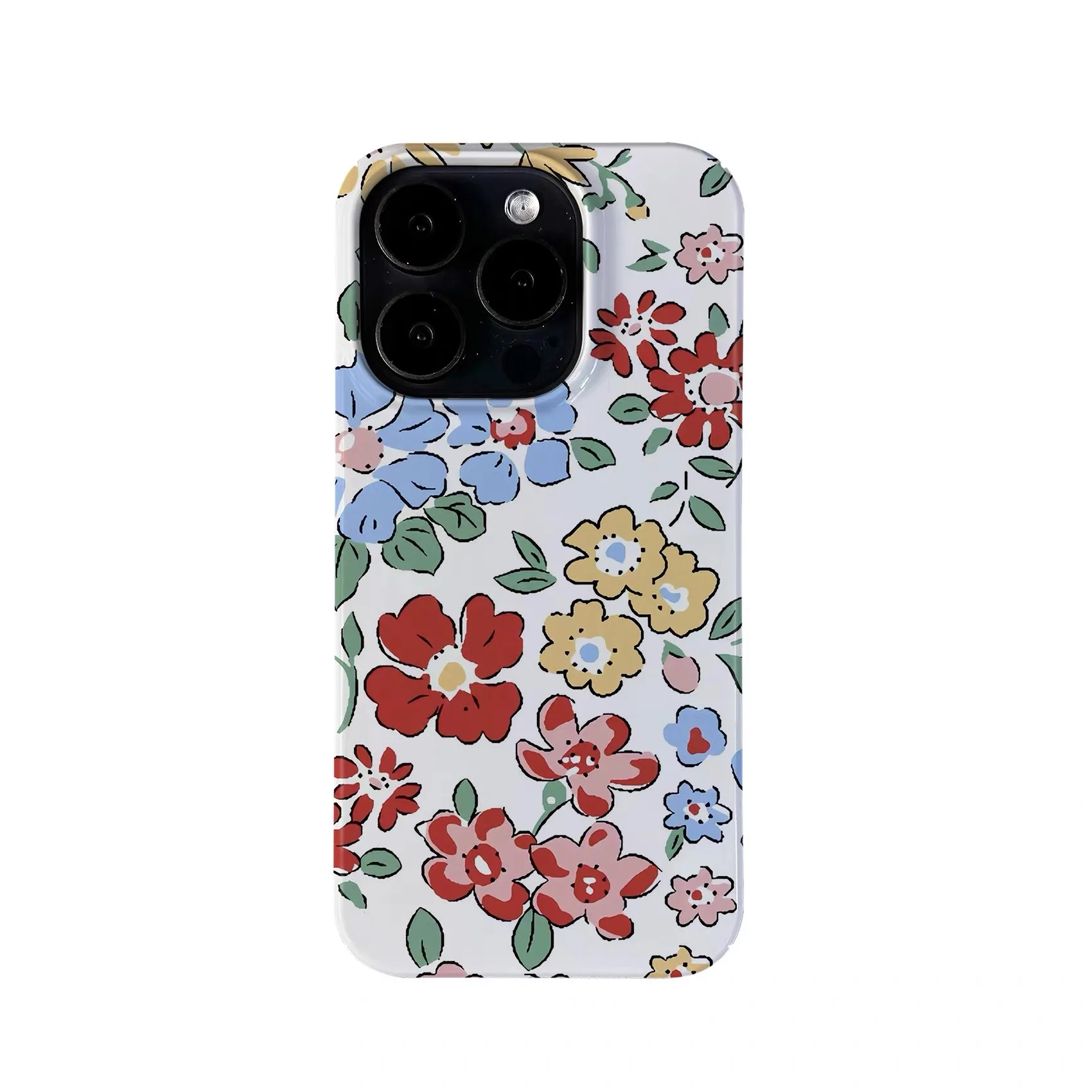 

Ins Korean Colorful Flowers Phone Case for IPHONE 17 Air 16E 15 PROMAX 14 Plus 13 12 MINI 11 PRO 16Plus XR Acrylic Phone Cover