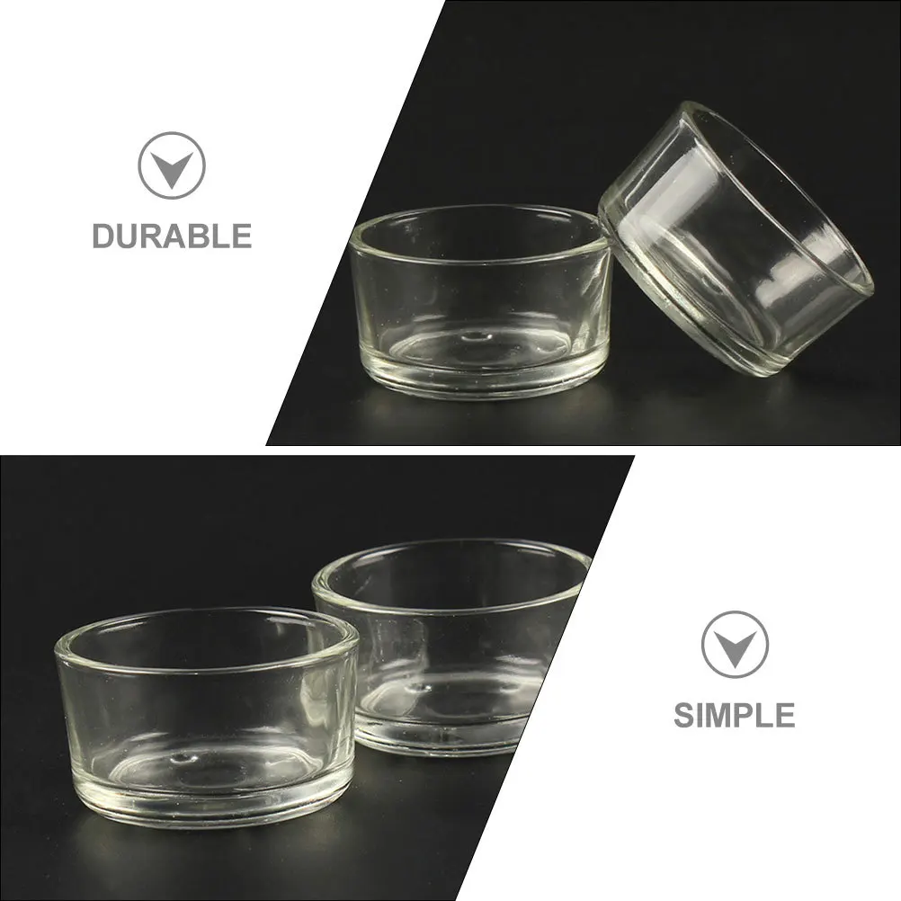 

9Pcs Reptile Water Drinking Bowl Thick Transparent Glass Food Holder for Turtle Lizard Crawling Pets Multi-Function Feeder Basin
