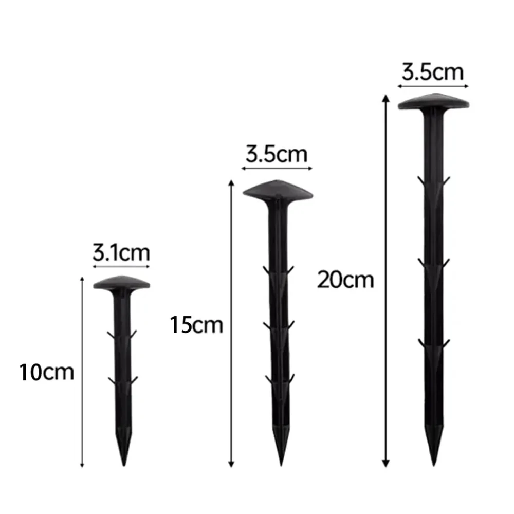 100pcs Ground Nail Film Fixed Garden Pegs Greenhouse Film Weed Prevention Ground Cloth Sunshade Fly Net Plastic Fixed Pegs