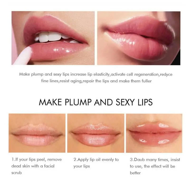 Lip Plumping Oil Lip Plumper With Ginger Mint Extracts And Vitamin E Lip Care Serums For Hydrating Plump Reduce Fine Lines