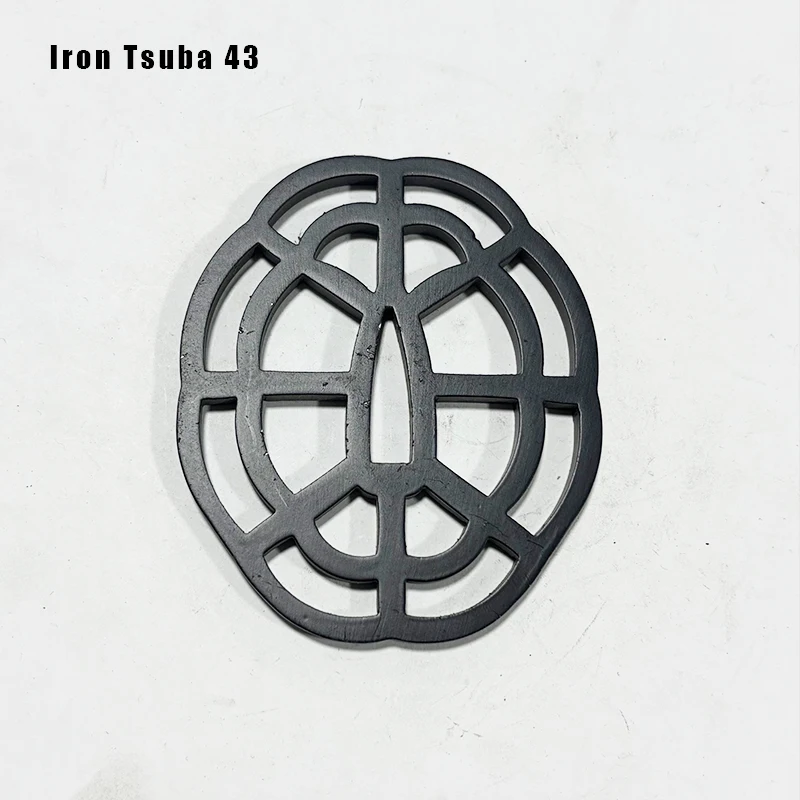 

Nice Iron Tsuba Katana Guard Japanese Samurai Sword Replacement Fitting DIY Use Accessory Wakizashi Items