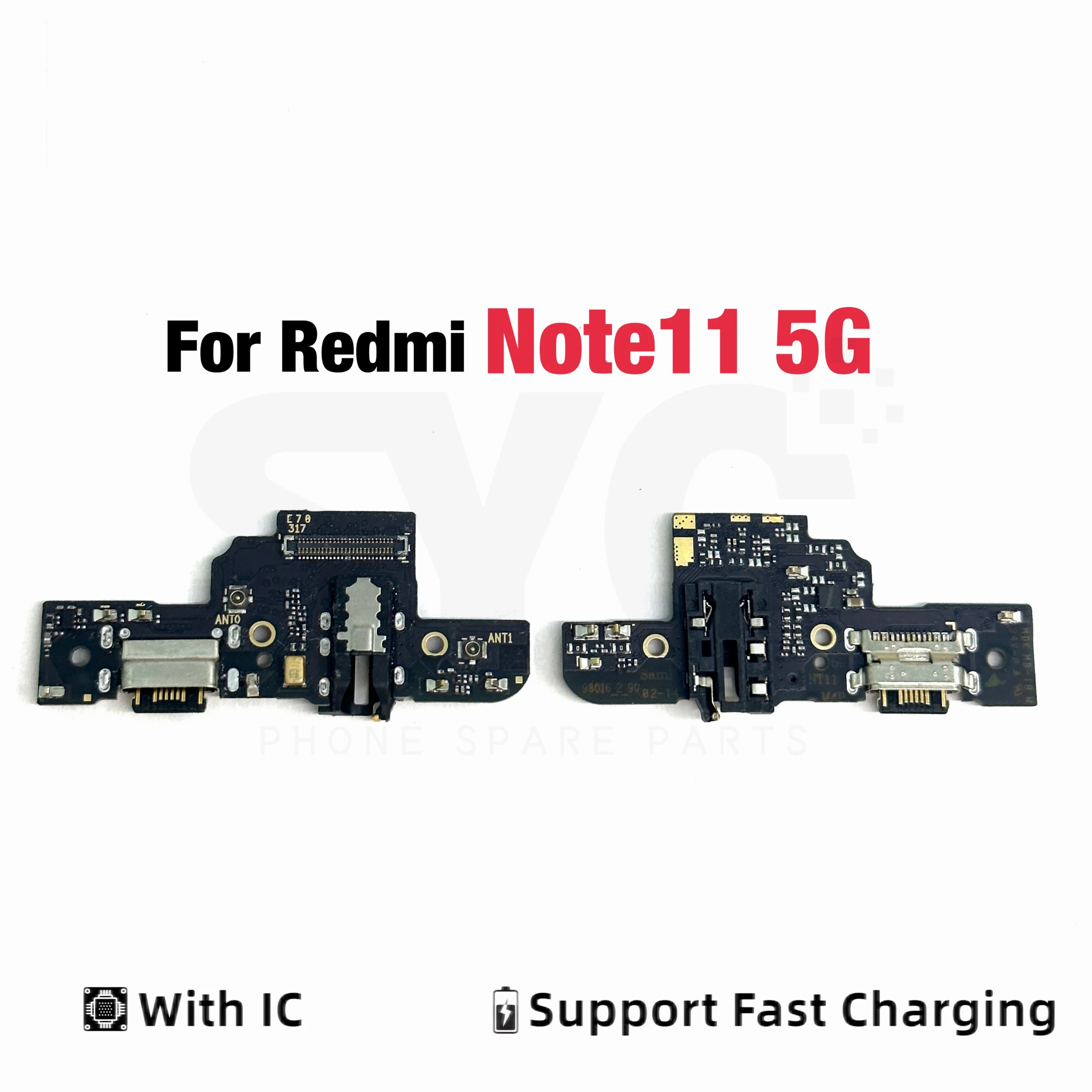 OEM New USB Charging Connector Port Board Flex Cable For Xiaomi Redmi Note 11 4G 5G Charging Plate Flex Replacement