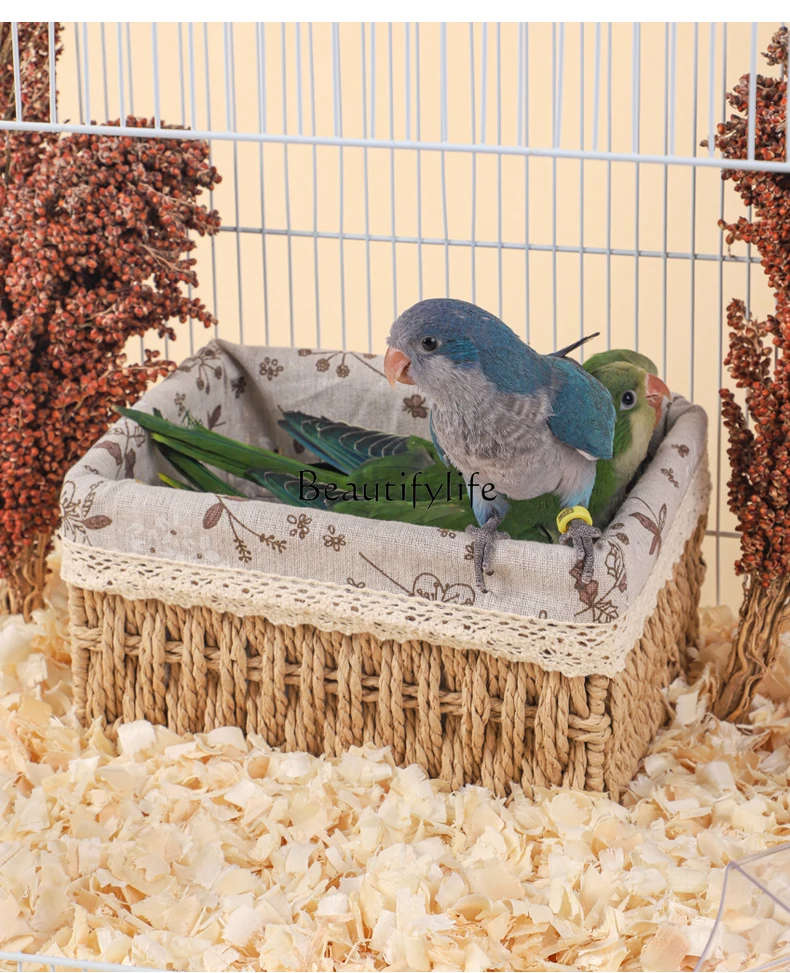 Parrot Nest Bird Nest Autumn and Winter Woven Nest Hanging Thermal Supplies