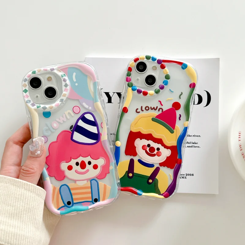 Luxury 3D Wavy Case For IPhone 11 XR 7 8 6 6S Plus 11 12 13 14 Pro XS Max X SE 2020 Flowet Cartoon Soft TPU Cover Funda Coque