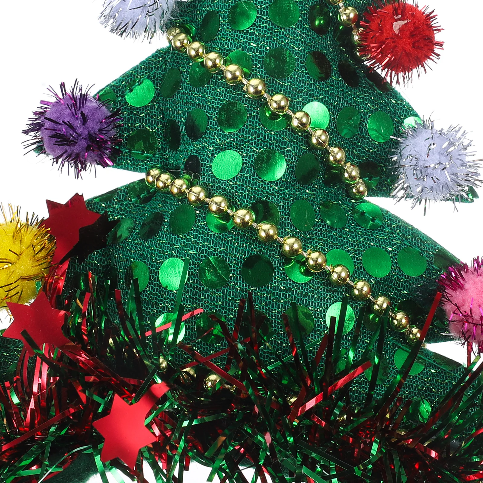 

Christmas Tree Headband Bell Lightweight Glitter Decorative Xmas Party Hairband Xmas Accessories Women Girls Women Headband