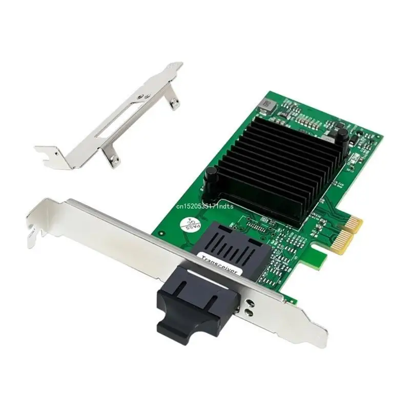 1000M Fiber Networking Adapter PCIExpress Ethernet Card Long Reach 82576F1 82576EB Control for Advanced Networking Dropship