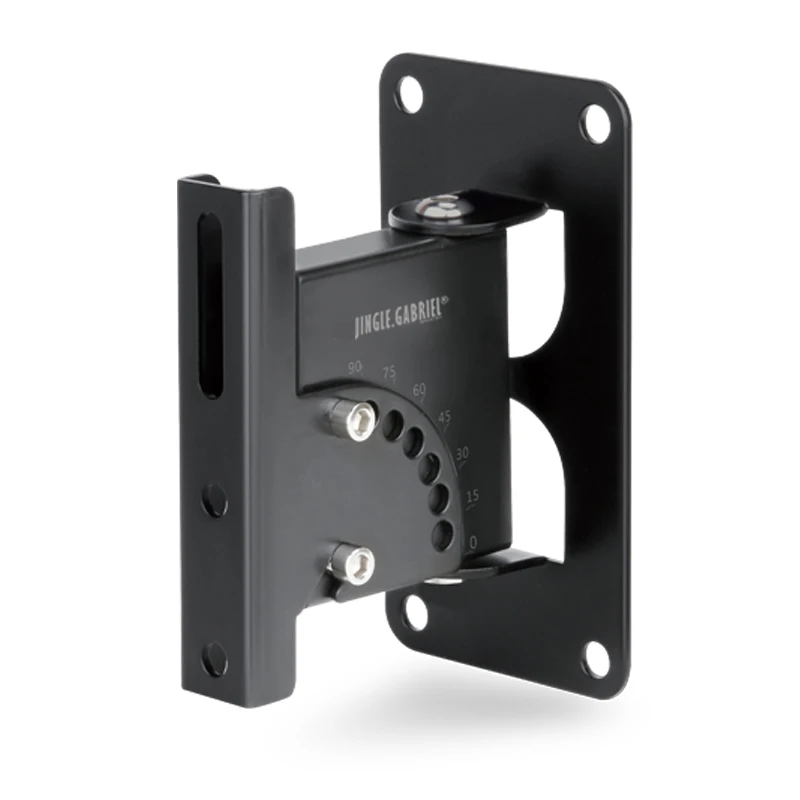 Heavy-Duty Speaker Wall Mount, Universal Adjustable with Tilt and Swivel for Bookshelf, Large or Small Speakers, 40kg Capacity
