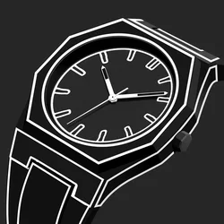 Modern Minimalist Sketching Creative Sports and Leisure Watch Creative Design Waterproof Watch