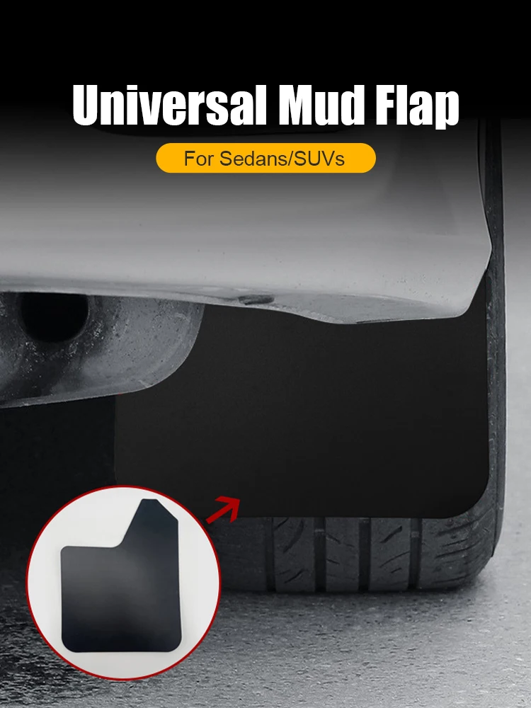 Universal Car Mudguard Front Rear Wheels Mud Flaps PP Splash Fender Guards For Car SUV Off-road Truck Auto Accessories