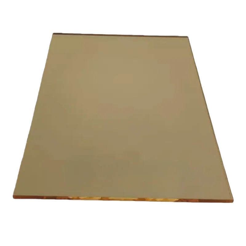 1Pc Light Gold Mirror-Finished Acrylic Sheet PMMA Photography Reflector Acrylic Plastic Sheet PMMA Board 100x200 200x200 200x300