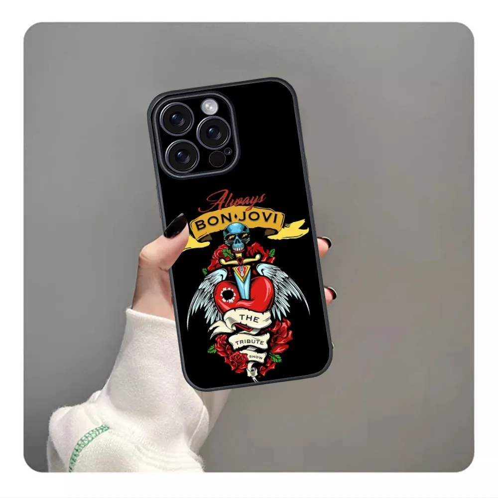 B-Bon J-Jovi Band Phone Case For iPhone 16 15 14 13 12 11 PRO MAX PLUS Mini TPU Soft to Skin-friendly case