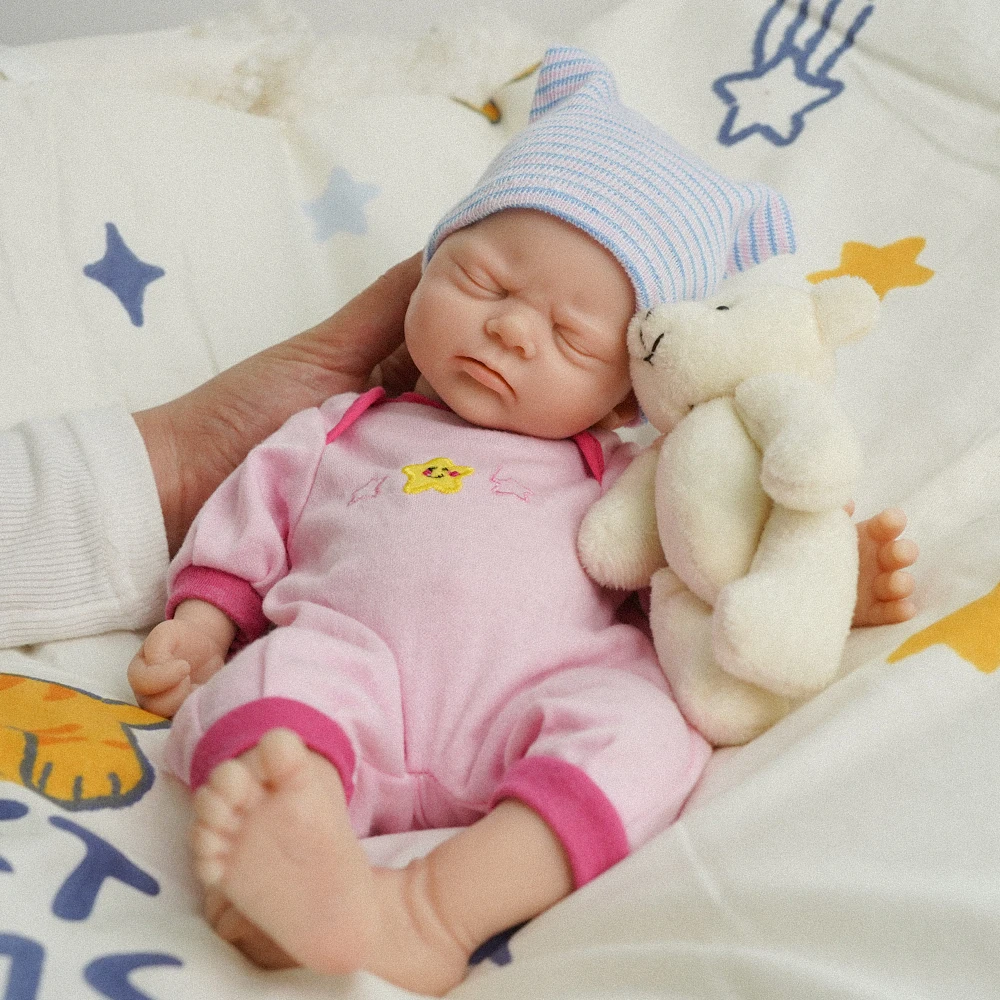 12 "micro preemie corpo inteiro silicone boneca do bebê realista mini boneca reborn surpreço crianças anti-stress minha melodia reborn bonecas