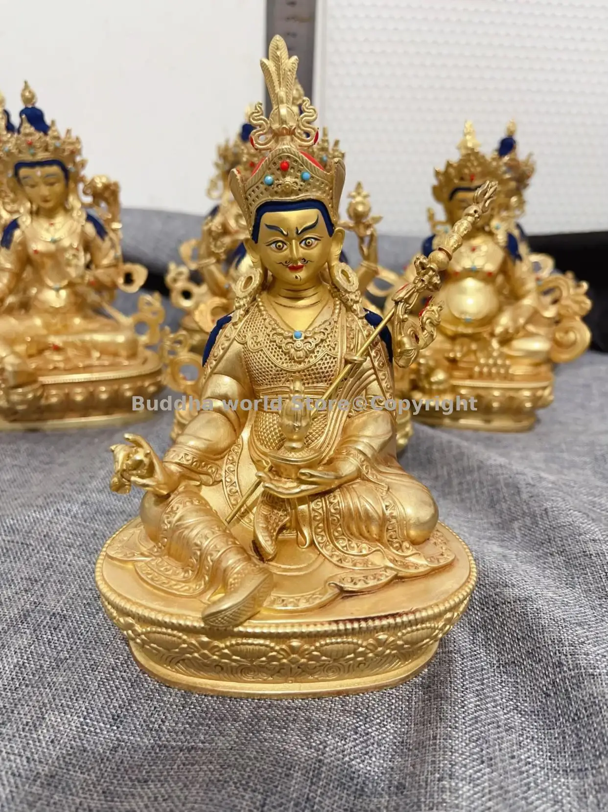 5A Guru Rinpoche Padmasambhava Buddha statue quality COPPER Buddha statue HOME Altar worship Thailand Tibet Buddhist supplies