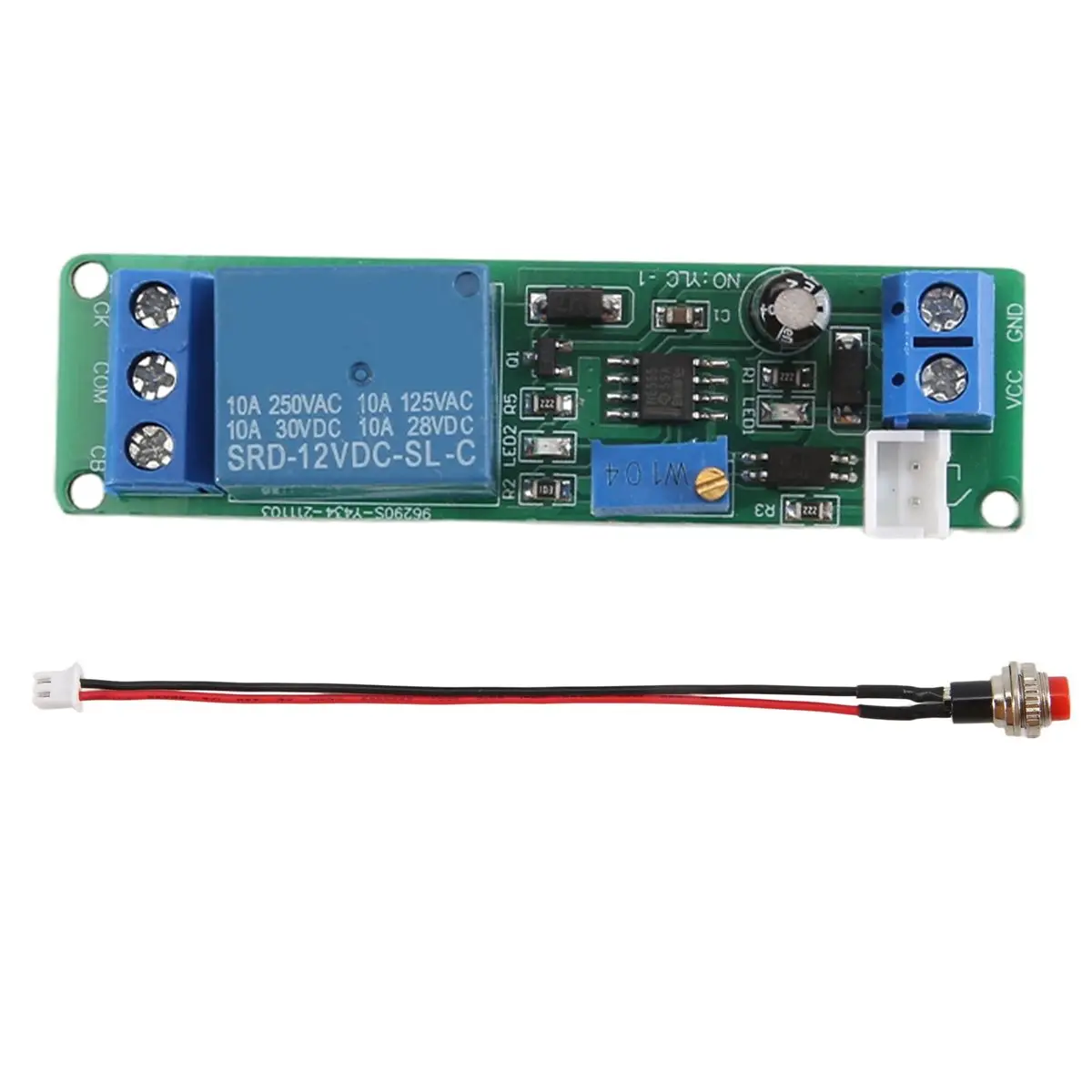 Compatible DC 12V Adjustable Timer Delay Turn OFF Module Timing Relay Time Switch 1-10sec Delay Off Switch Module