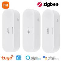 Xiaomi Tuya ZigBee Temperature Humidity Sensor Home Connected Thermometer Compatible With Smart Life Google Home Assistant