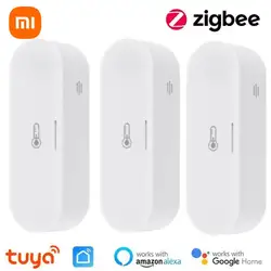 Xiaomi Tuya ZigBee Temperature Humidity Sensor Home Connected Thermometer Compatible With Smart Life Google Home Assistant