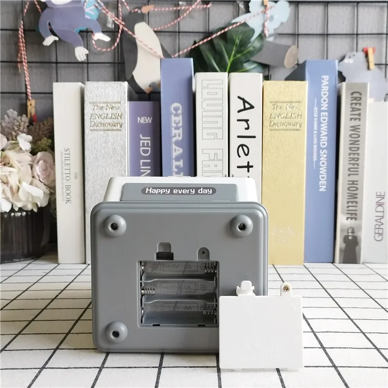 Automatyczny bankomat zabawka inteligentny hasło kartka magnetyczna rozpoznawanie twarzy skarbonka symulacja sejfu skarbonka świnka