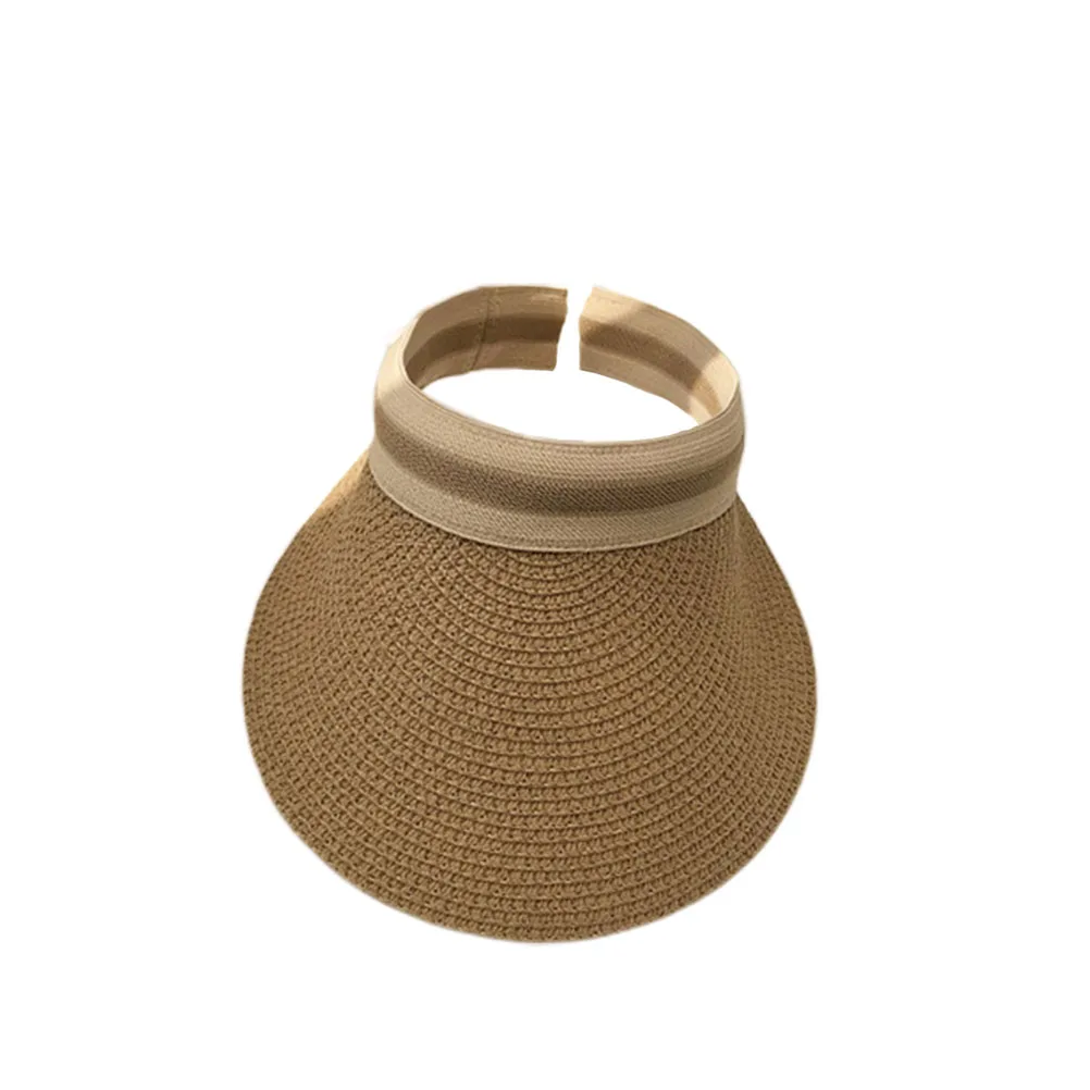

Sun Visor Hats Lightweight Durable Sun Protection Beach Hat Outdoor Summer Travel Bamboo Style Vacations Gardening Tourism