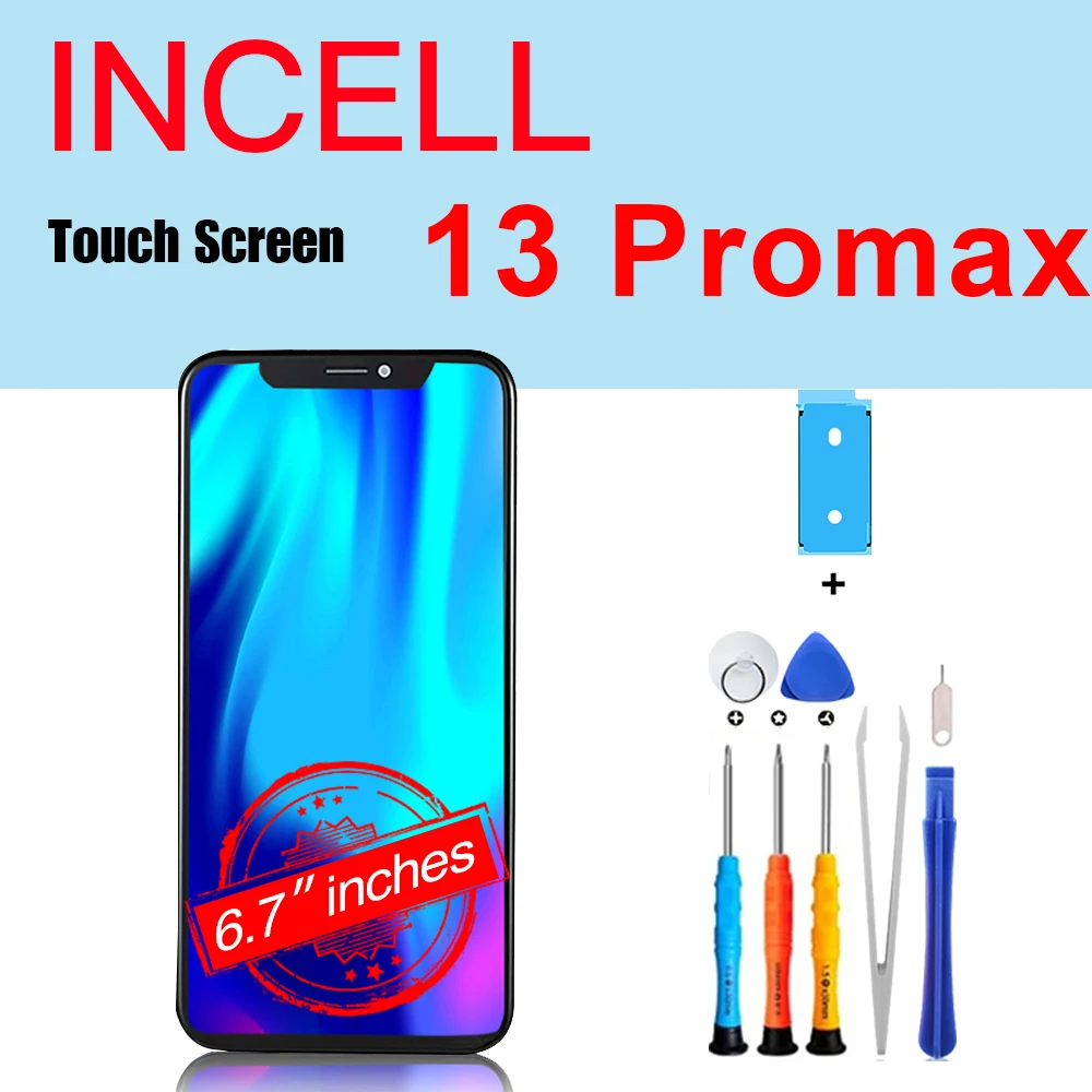 PINZHENG Hoge Kwaliteit Scherm INCELL LCD OLED Voor iPhone 14 Pro 15 Plus 13 Pro Max Displays Voor iPhone vervanging Met Gereedschap