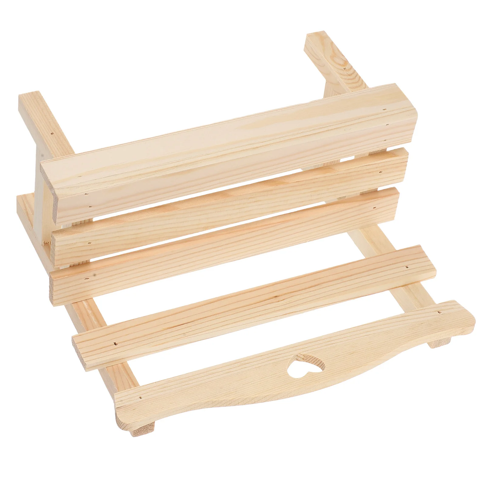 1 قطعة حرفة الصنوبر الخشبية الصغيرة لبيت الدمى حديقة المشهد مكتب منزلي ديكور الدعامة ديكور حديقة مقعد غرفة حلية