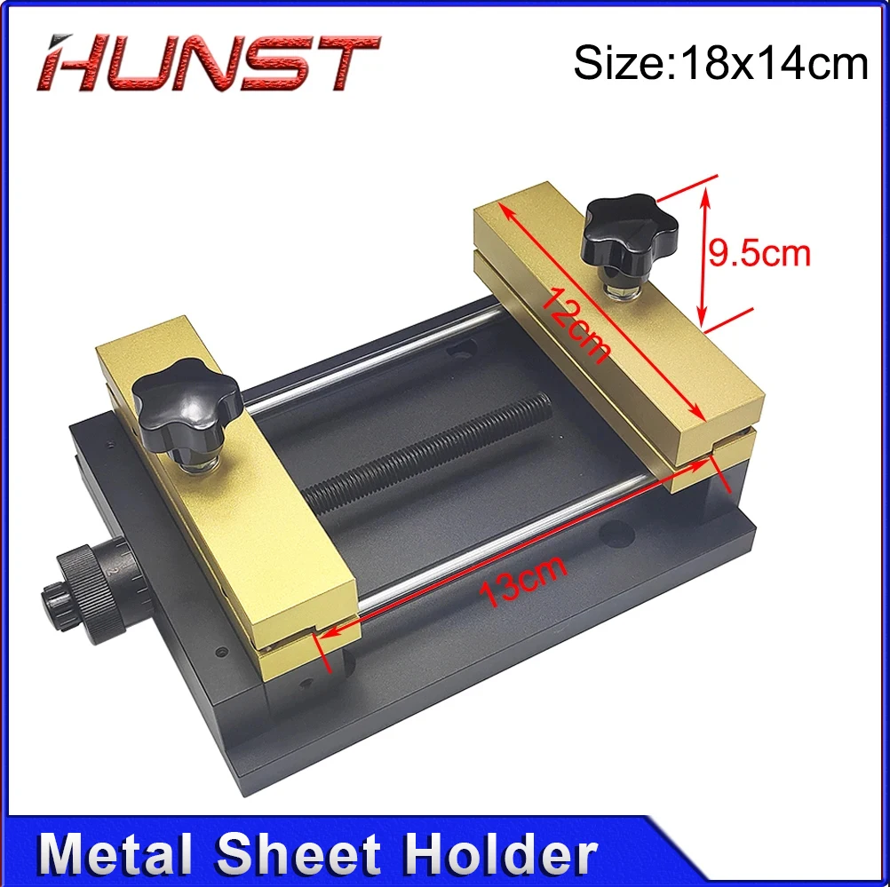 HUNST Metal Sheet Holder Marking Attechment Fixed Bracket Metal Fixture for Fiber Laser Engraving Machine Card Cutting