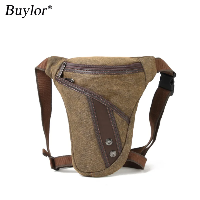 

Мужская холщовая сумка-слинг на бедро для мотоцикла, многофункциональная сумка-мессенджер через плечо, высококачественная поясная сумка-бананка для кемпинга