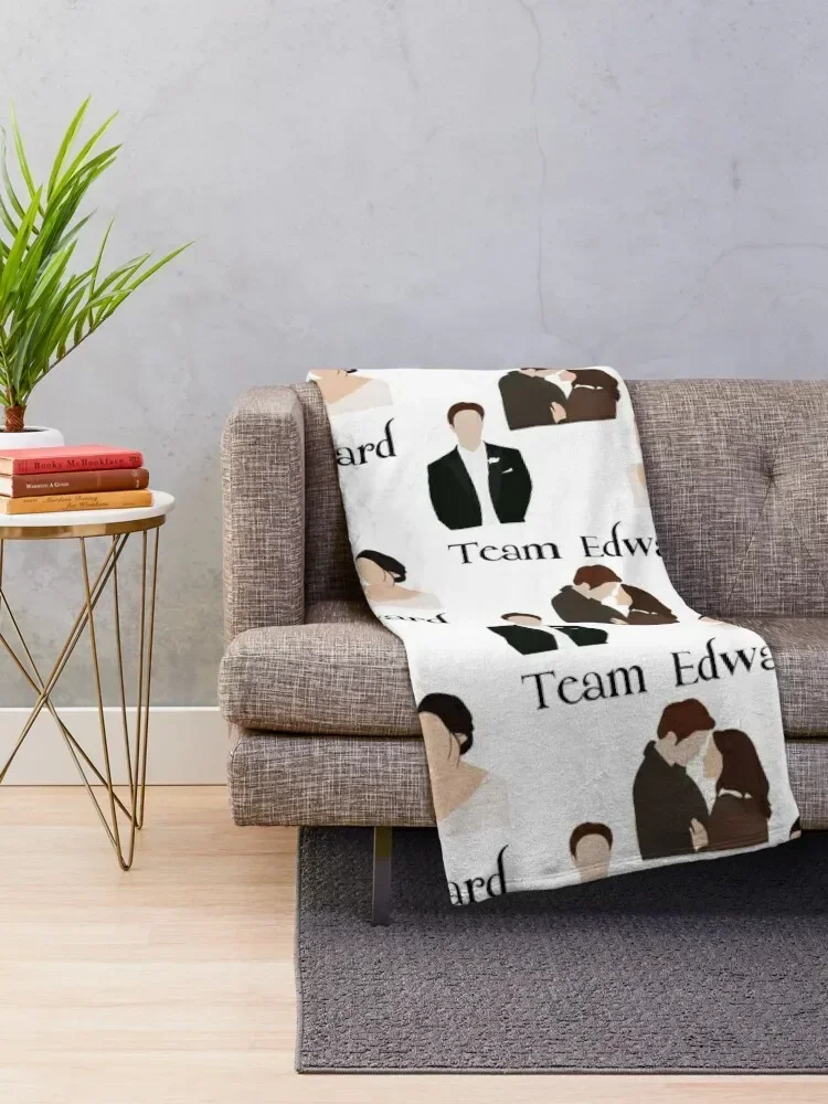 Team Edward stickers pack twilight Throw Blanket Blankets Sofas Of Decoration wednesday Tourist Sofa Quilt Blankets