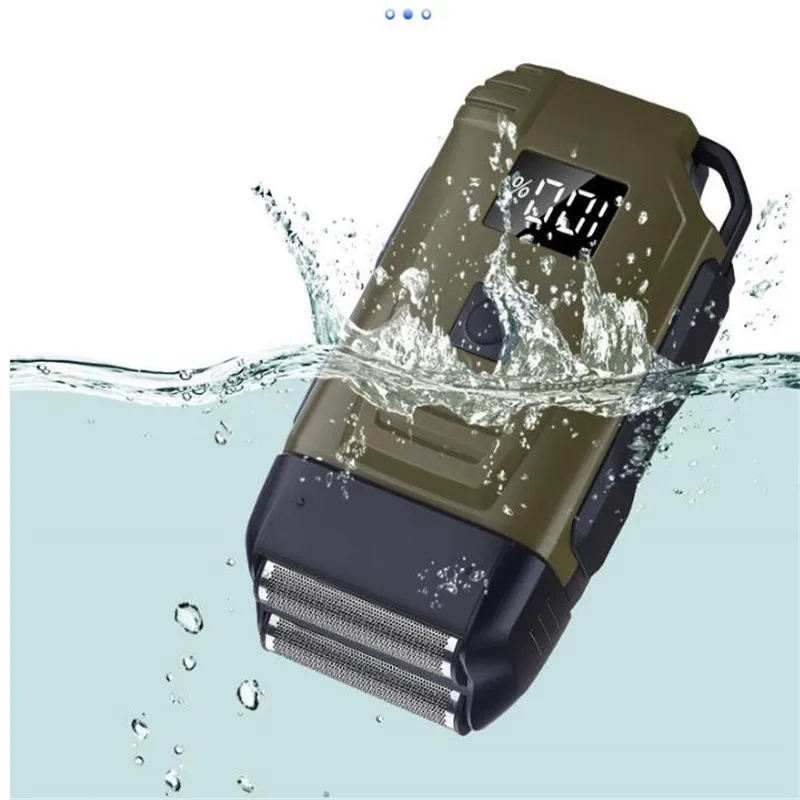 Electric Foil Shaver for Men Wet/Dry Use Quick Charge Bald Head Fading Style Beard Trimmer Washable Male Razor Shaving Machine