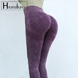 New Imitate Jeans Seamless Yoga Leggings Gym High Waist Sports Leggings Women Elasticity Fitness Running Exercise Hip Lift Pants